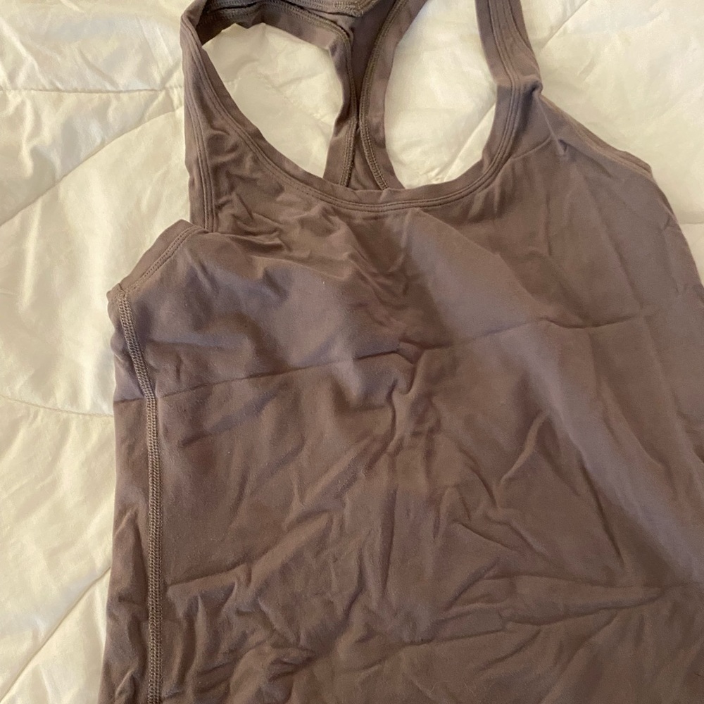 Lululemon grey nulu cool racer back. Size 6